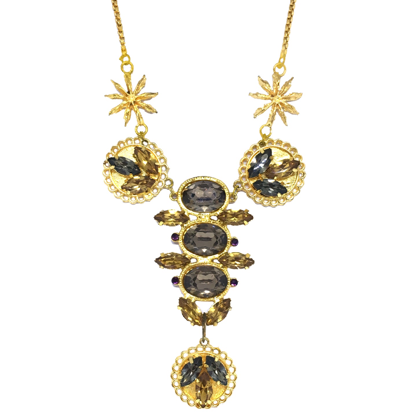 22K Goldplated Star Anise Inflorence Smoke Longneckpiece