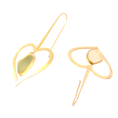 Galactic Cut Gold-plated Amour Earrings