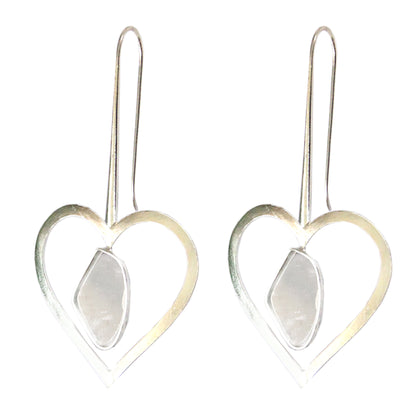 Galactic Cut Silver-plated Amour Earrings 