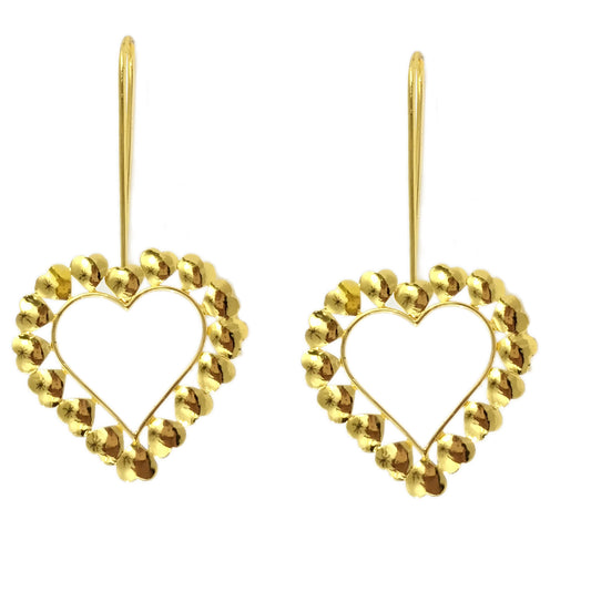 Blossoming Hearts Fish Hook Earrings