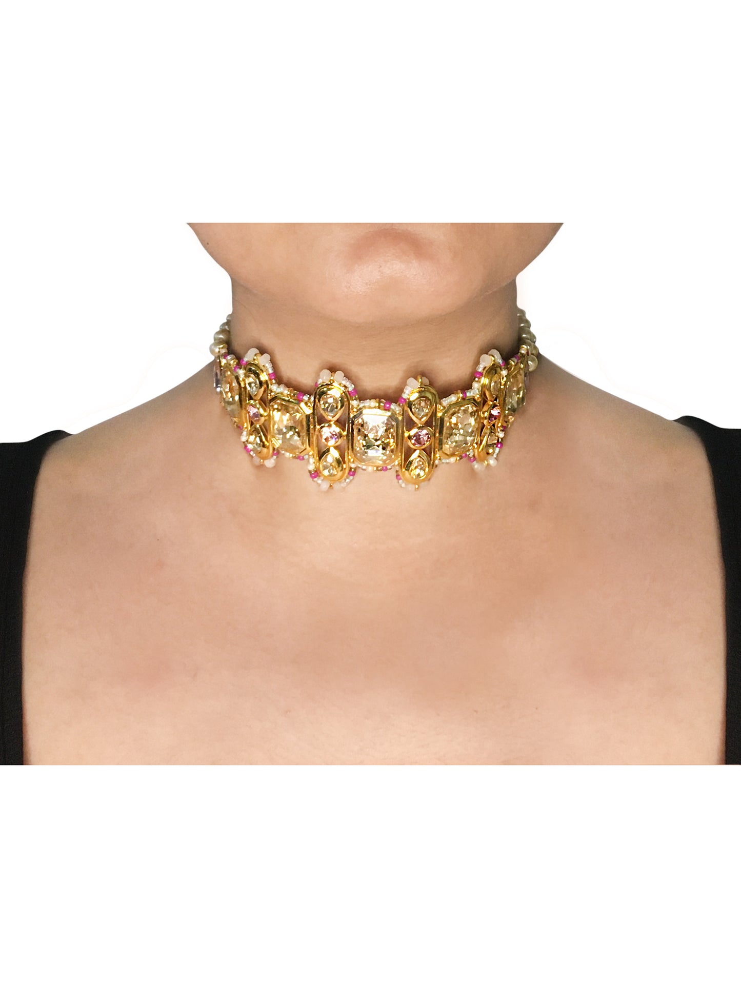 Phulkariyaan Multi-colored Rangoli Choker