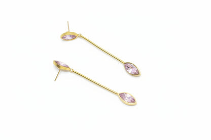 PINK STICK EARRING