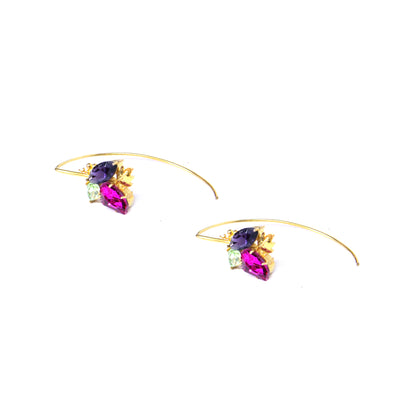 Inflorescence Flower Voilet Half Hoops