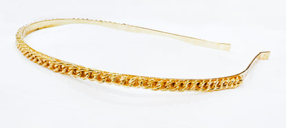 22K Gold Plated Chain Hairband