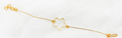 22K Goldplated Flower bracelet