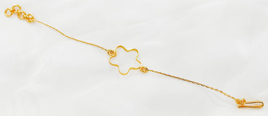 22K Goldplated Flower bracelet