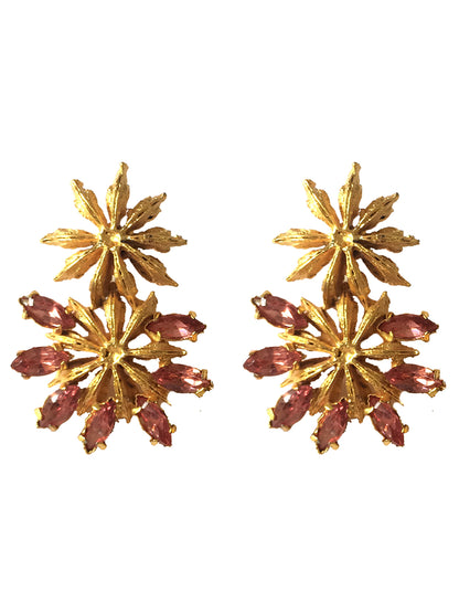 Dual Star Anise Fleur Earrings