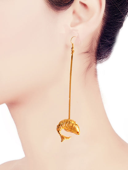 Gold- plated Fish Drive EarHangers