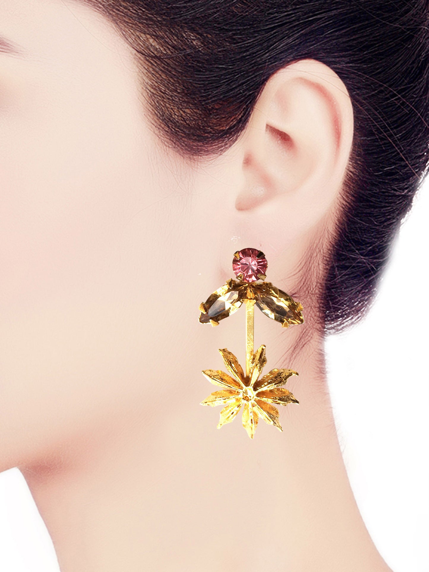 Goldplated Bella Fleur Earrings