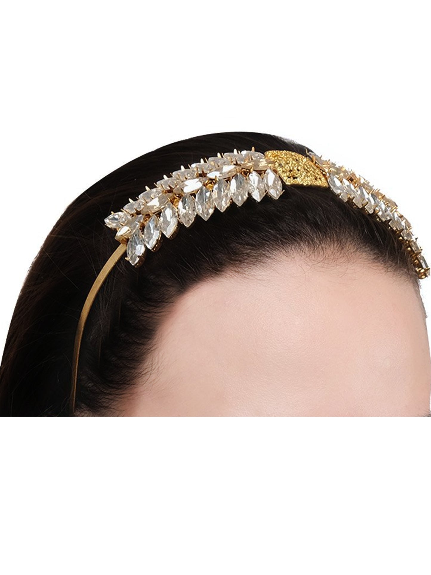 Princess White Crystal Marquis Headband