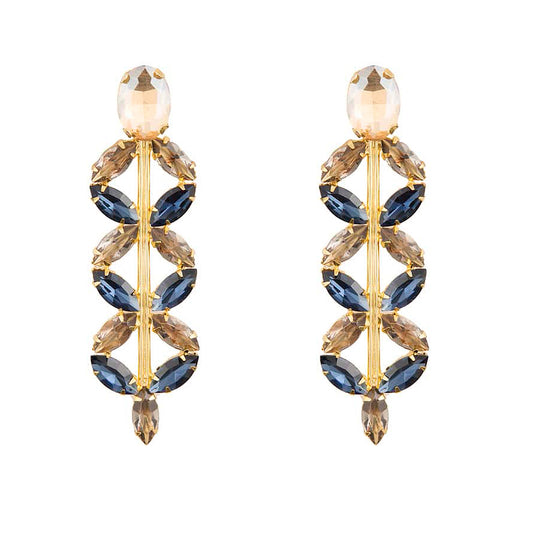 Raballi Blue Geomtric Earring