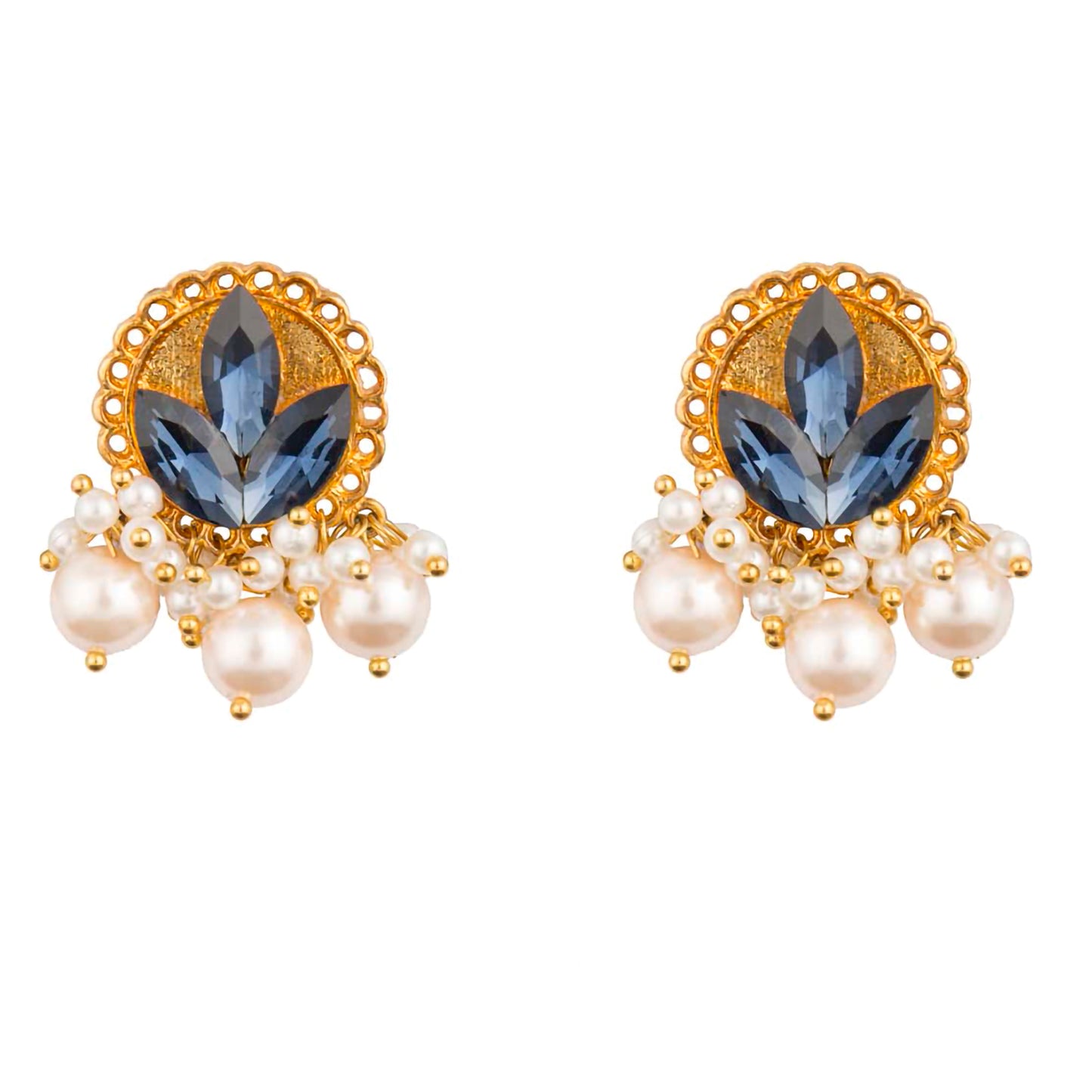 Gold-plated Montana Pearl Indrani Earrings