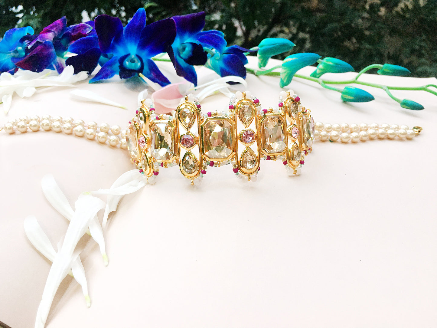 Phulkariyaan Multi-colored Rangoli Choker