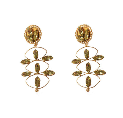 Green Jonquil Beau Earrings