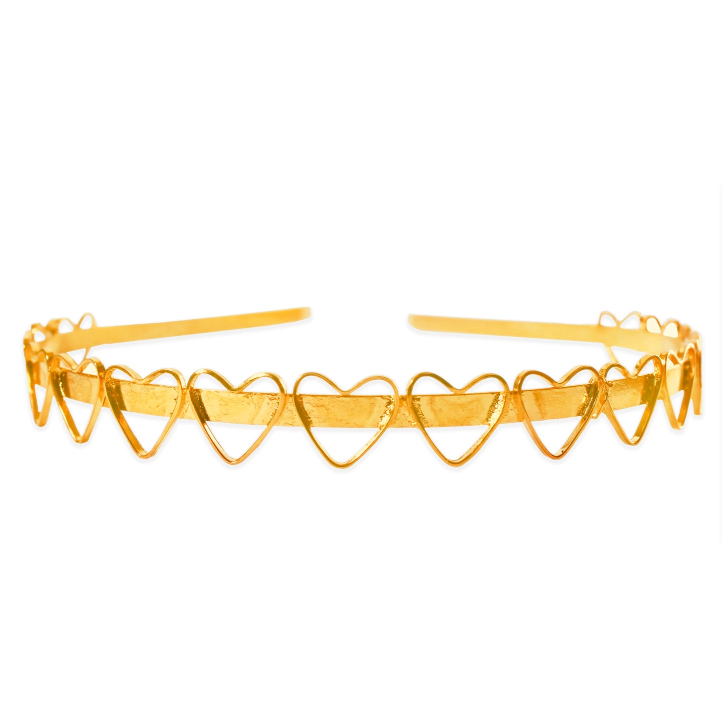 Gold Bubbling Heart Headband