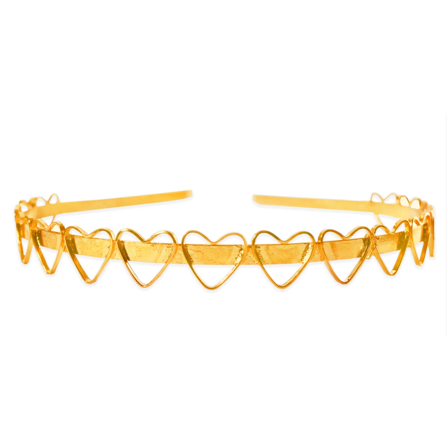 Gold Bubbling Heart Headband