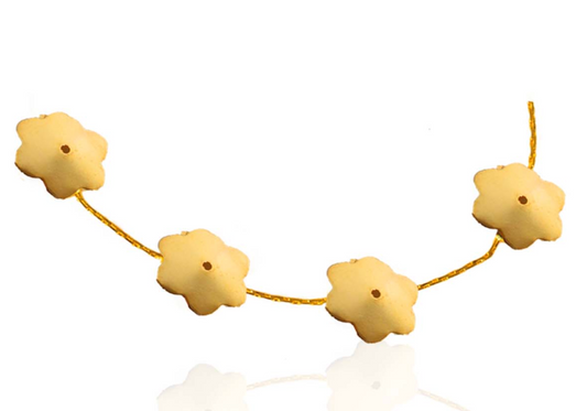 22K Gold Flower String Bracelet