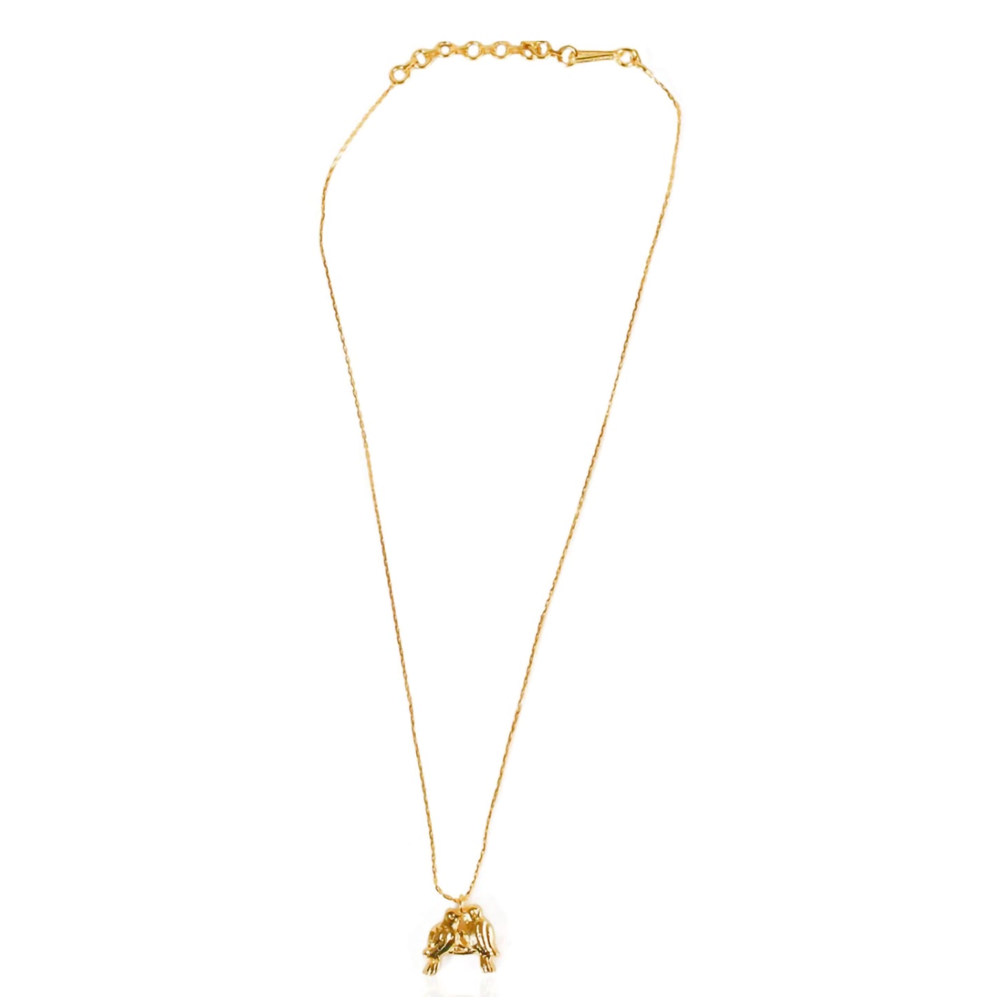 Gold-plated Lovebird Pendant