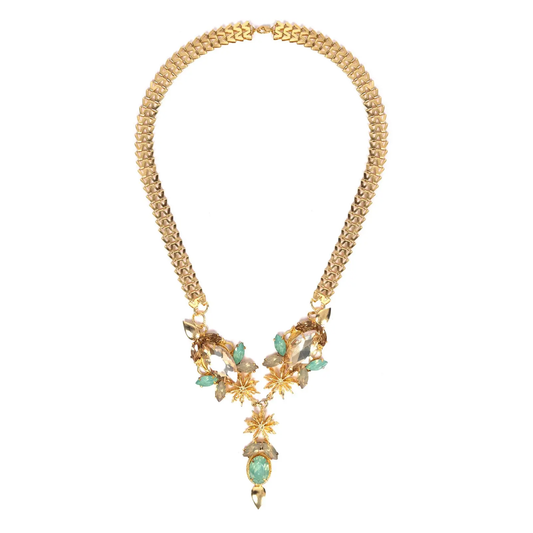 Pacific Opal Topaz Bouquet Neckpiece