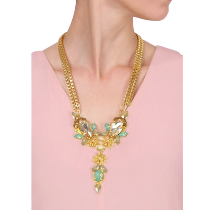 Pacific Opal Topaz Bouquet Neckpiece