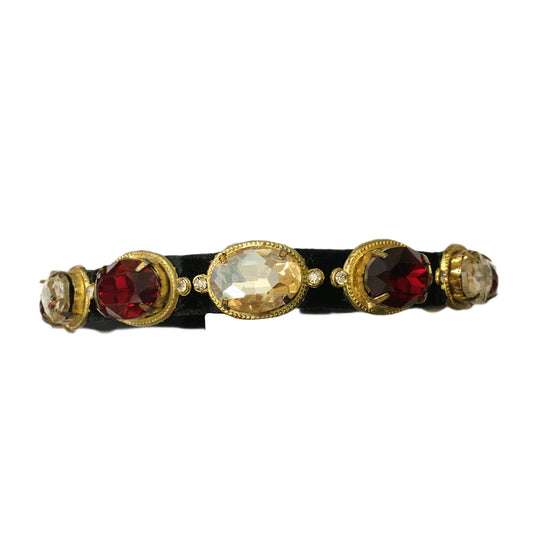 GOLD PLATED RED HAIRBNAD