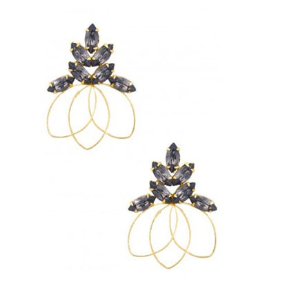 Redolance Black Fleur Earrings