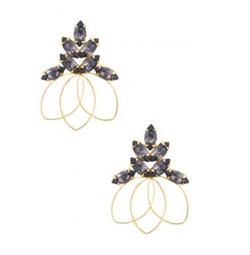 Redolance Black Fleur Earrings
