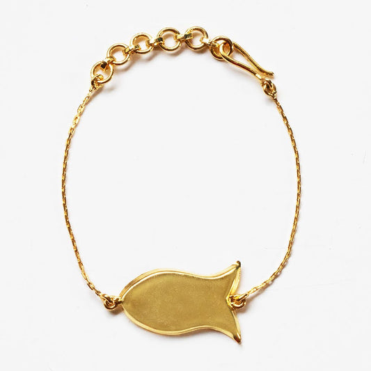 Gold-Plated Fish Bracelet